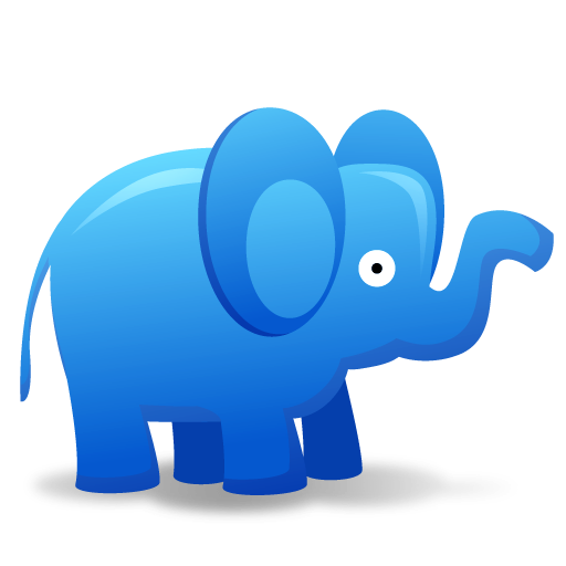 Blue elephant